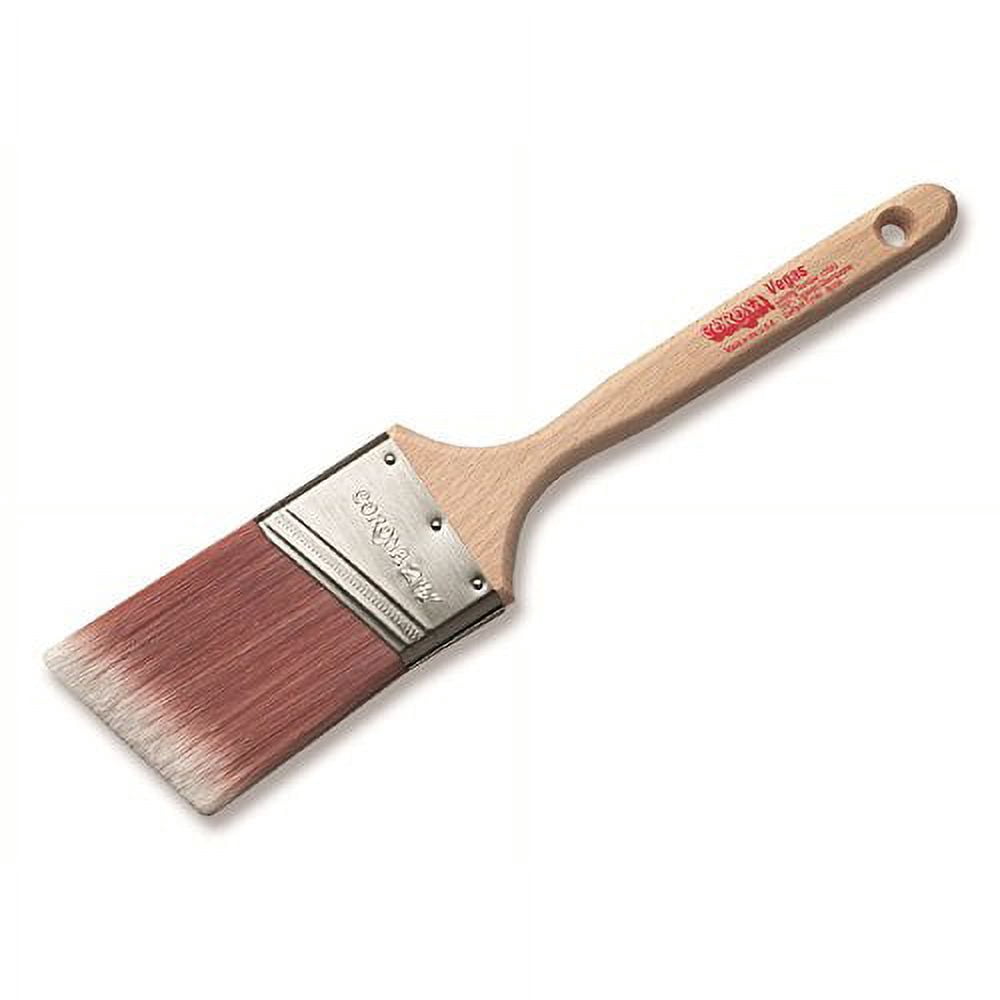 CORONA 13560 Nylon Vegas Chisel Unlacquered Hardwood Household Paint Brush