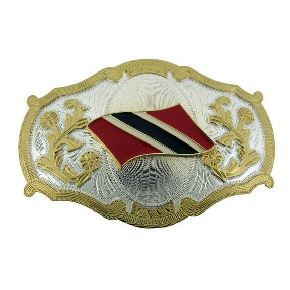 Trinidadians and Tobagonians Country Trinidad Tobago Flag Belt Buckle Western Cowboy Rodeo Style New Big