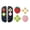 pink and red, variant on Handle joystick Cute Button Caps Silicone Thumb Grips Set