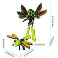 thumbnail image 3 of YiJuHui 3pcs Transformable Alloy Insect Robot Toy, 3 in 1 Deformable Mecha Model, Action Figure, Assembly Simulation Building Set, Durable Plastic and Metal Construction, Interactive Play, 3 of 6