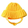 thumbnail image 2 of Dog Hat,Knit Dog Beanie with Ear Flaps – Warm Winter Hat,Stretchy Knit Soft Ear Flaps Beanie,Cold Weather Outdoor Walks & Photos for Small & Medium Dogs & Cats(Yellow,M), 2 of 9