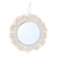 thumbnail image 2 of Espejo de Ped de Ratán Espejo de Ped de Ratán Espejo de Ped Colgan Espejo de Ped Boho Decoración Tocador de Mimbre Espejos de C diámetro 35cm Colco espejo para maquillarse, 2 of 8
