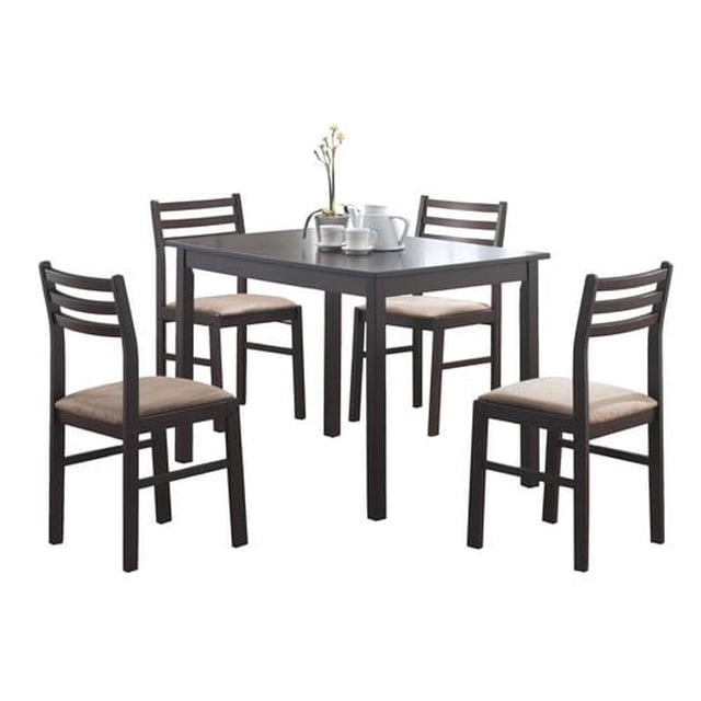 Monarch Specialties Inc Monarch 5 Piece Corey Cappuccino Dining Set