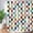 Black, variant on Colorful Checkered Geometric Shower Curtain with 12 Hooks, Washable Polyester, Retro Bright Design, for Kids