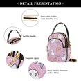 thumbnail image 4 of FORMRS Crossbody Bag for Women Quilted Travel Shoulder Cell Phone Purse with Chain Strap Handbag, Purple Halloween, 4 of 7