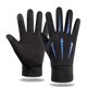 thumbnail image 1 of Guantes de cuero con pantalla táctil para hombres y mujeres, guantes gruesos con forro polar, resistentes al viento, impermeables y cálidos para andar en motocicleta en invierno, 1 of 6