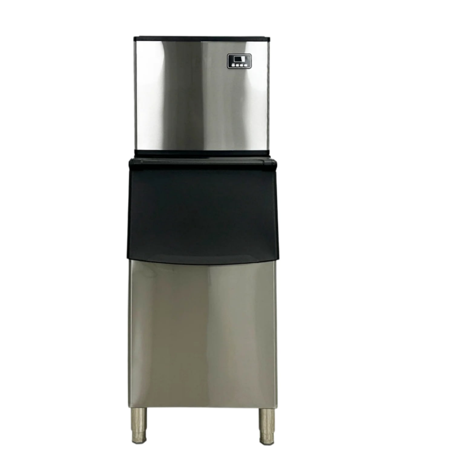 Commercial Ice Maker  350Lbs/24H, ETL, 200Lbs Storage, Ice Ready in 8-15 min, Stainless Steel Ice Maker for Bar/Cafe/Restaurant/Business