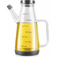 thumbnail image 1 of Glass Olive Oil Bottle Oil Dispenser, Empty Vinegar Oil Dispenser with Handle, Non-Slip Silicone Base, Large Leak-Proof Oil Dispenser for Kitchen, Barb, 1 of 5