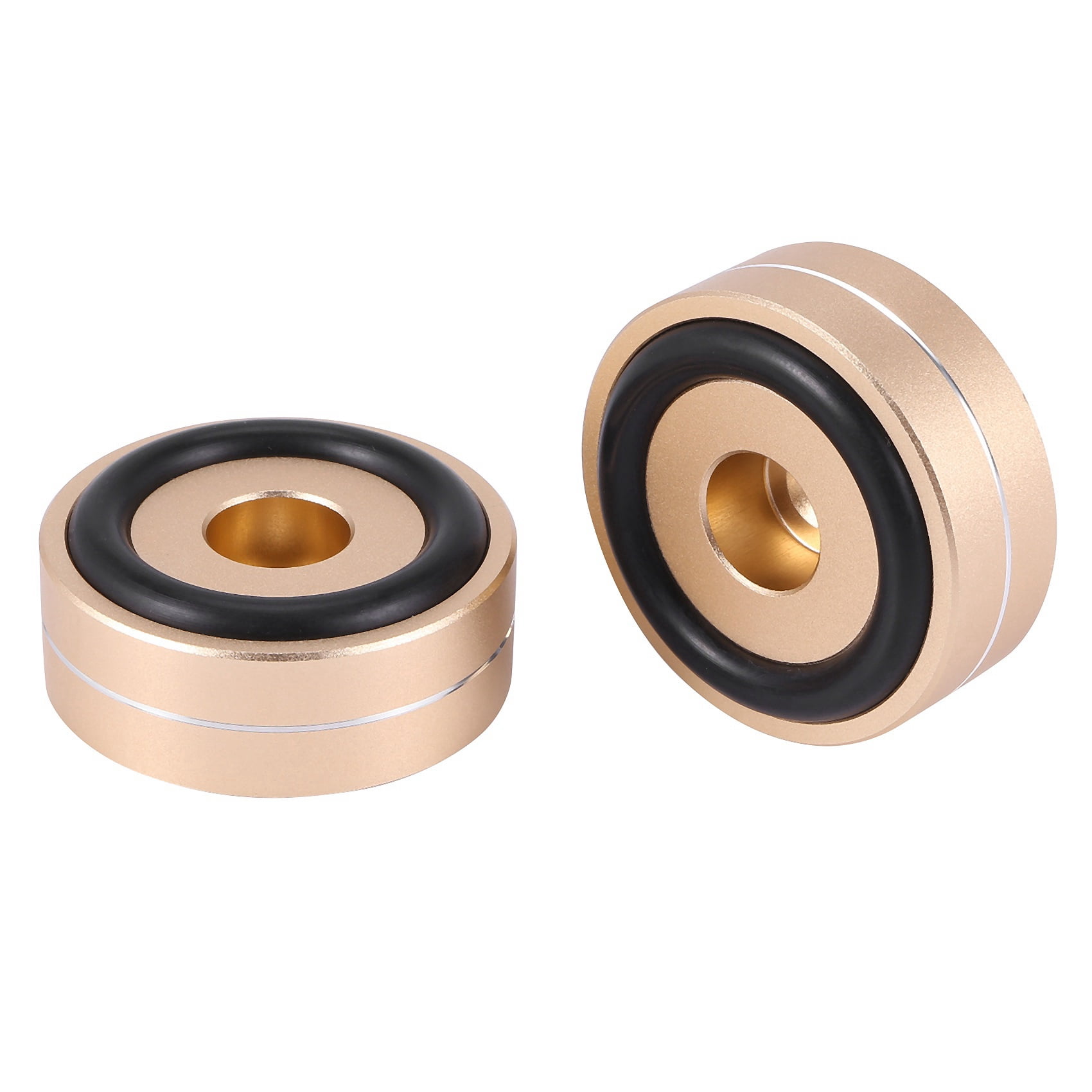 8PCS Turntable Isolation Feet Pads Aluminum Speaker Spikes Stand Foot Cones Base Mat for Audio Sound Amplifier