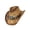 Brown hollow style, variant on Ethnic Woven Straw Sun Hat Wide Brims Design Western Costume Headwear