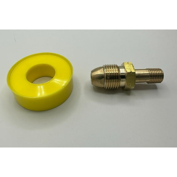 Me318p 1/4" Male Npt To Hard Nose Pol Full Flow Marshall Excelsior Propane Lpg
