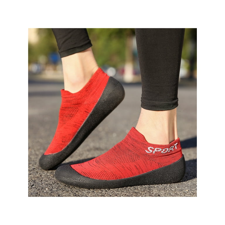 Red bottom hot sale sock shoes