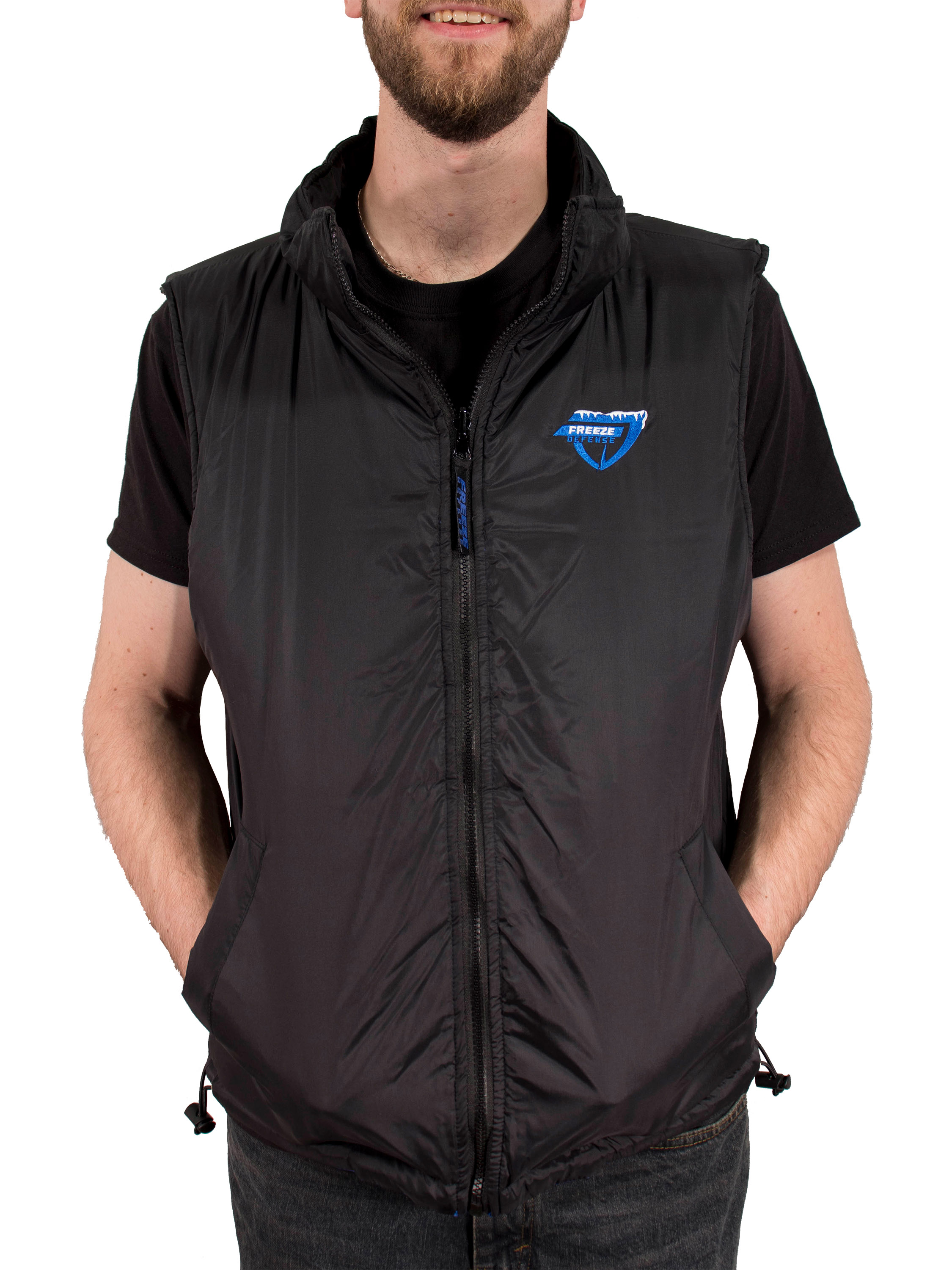 Freeze Defense Warm Men's 3in1 Winter Jacket Coat Parka & Vest (Small, Blue) - image 10 of 10