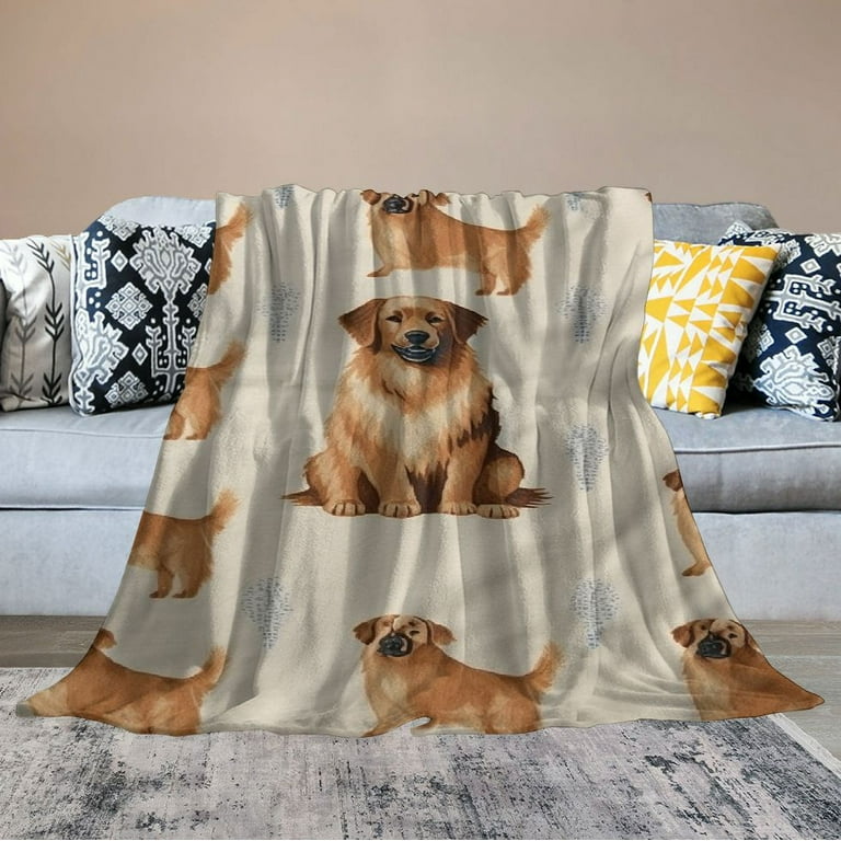 Autumn golden retriever KING online blanket