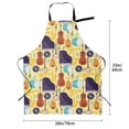 thumbnail image 5 of Uemuo Musical Instruments Pattern Waterproof Apron Adjustable Dishwasher Apron- Apron for Women Men Heavy Duty Work Apron for Dishwashing Chemical Lab, 5 of 9