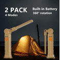 thumbnail image 7 of (Huayusheng)--USB Rechargeable LED COB Work Light Mechanic Flashlight Lamp Magnetic Folding Torch Camping Light.**--（t.;'.// ）, 7 of 7