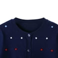 thumbnail image 4 of BULLPIANO Girls Cardigan Cotton Knit Kids Cute Cardigan Long Sleeve Crew Neck Button Sweaters for Girl, 4 of 7