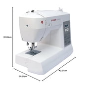 Singer Brilliance 6180 Sewing Machine with 180 Stitches and One-Step Buttonhole