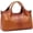 Brown, variant on Genuine Leather Shoulder Bags Purses and Handbags for Women Satchel Designer Cross Body Hobo Medium Size Tote