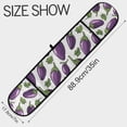 thumbnail image 3 of Dailycode Double Sided Oven Mitt with Loop Heat Resistant Kitchen Long Potholders 7" x 35" Eggplant and Leaf, 3 of 6