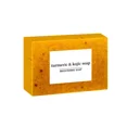 thumbnail image 1 of 100g de jabón artesanal de cúrcuma, jabón de limón y ácido kojic, para ducha y rostro, potente hidratación y limpieza de la piel, 1 of 6