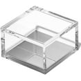 thumbnail image 5 of OfficeGoods Desk Organizer Square Acrylic Stackable Storage with Silver Base Small, 5 of 9