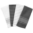 thumbnail image 2 of All-Clad Skipping Stripe & Wave Kitchen Towels, 4-Pack, Pewter, 2 of 6