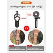 Flexible Phone Bracket Soft Rubber Material, Precise Focusing for Telescopes and Microscopes