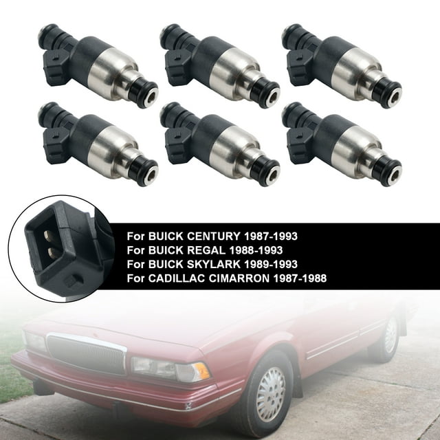 6PCS Injecteur de Carburant 5235136 Compatible avec GM 2.8L 3.1L 3.3L V6 1985-1994 17089569