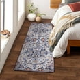 thumbnail image 3 of Wonnitar 2'x6' Washable Kitchen Runner Rug,Hallway Entryway Runner Rug, Oriental Medallion Distressed Non-Slip Mat, Bohemian Low-Pile Floor Carpet Runner for Bathroom Laundry Bedside, 3 of 7