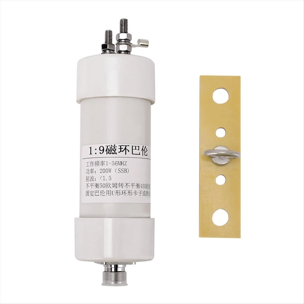 Balun 1:9 de 200 W, Entrada de 50 Ω A Salida de 450 Ω para Corta SSB CW LSB USB AM FM