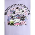 thumbnail image 4 of Hello Kitty Women's Halloween Front Back Graphic Sweatshirt with Long Sleeves, Sizes XXS-XXL, 4 of 5