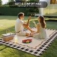 thumbnail image 4 of Western Texas Star Retro Outdoor Rug for Patio/Deck/Porch, Non-Slip Large Area Rug 4 x 6 Ft, Rustic Vintage Berry Black Beige Plaid Indoor Outdoor Rugs Washable Area Rugs, Camping Rug Carpet Runner, 4 of 8
