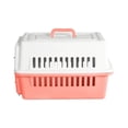 thumbnail image 1 of Jaula Transportadora Mascotas Rectangular Belug Rosa Blanco, 1 of 5