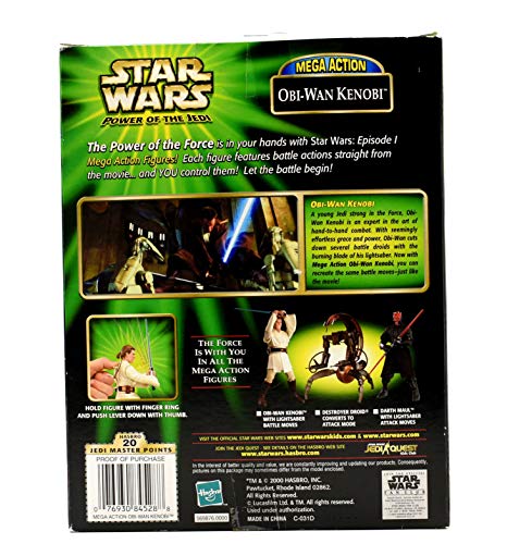 Action Figure Star Wars Obi-Wan Kenobi - Hasbro Power Of The Jedi - 15 Cm - Con Spada Laser E Battle Moves