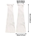 thumbnail image 4 of Open Toe Thigh High Socks with Lace , Gothic Leg Warmers for Women, Punk Long Y2K Grunge Emo Rave Harajuku Fashion Casual Streetwear, 4 of 5