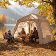 thumbnail image 2 of Lilypelle 4-6 Person Inflatable Camping Tent, 9.8ft x 9.8ft x 7.6ft Easy Setup Blow Up Tent with Hand Pump, PU3000mm Waterproof & Breathable 4 Season Glamping Tent for Outdoor Camping, 2 of 8