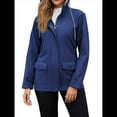 thumbnail image 2 of Chaqueta Impermeable para Mujer, Cortavientos con Capucha, Ideal para Senderismo, Viajes y Actividades Al Aire Libre. Azul Marino XXL, 2 of 8