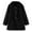 Black, variant on REDARER Girls Long Sleeve Wool Coat, Windproof Lapel Jacket for Toddler Kids, Solid Color Outwear,Size:3-4 Years