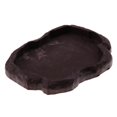 thumbnail image 1 of Cuenco de Agua para Mascotas Complimentos Inofensivo Sin Deformación Duradero Brown M Zulema Plato de alimentación de reptiles, 1 of 8