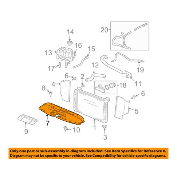 GM OEM Radiator-Upper Panel 15809932
