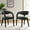 Black, variant on Modway Pinnacle Vegan Leather Dining Chair Set of Two in Black
