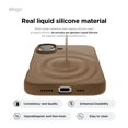 thumbnail image 3 of Funda de teléfono Elago compatible con iPhone 16 Plus de silicona, color marrón, 3 of 9