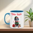 thumbnail image 2 of Merry Christmas Woofmas Xmas Noel English Setter Elf Candy Cane Snow 11oz Accent Two-tone Mug Dog Lover Coffee Tea Cup - 13017, 2 of 5