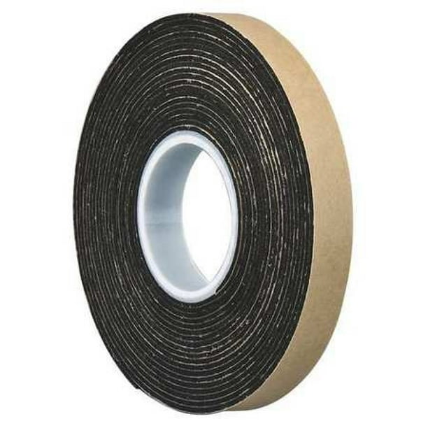 3M 4496 3M 4496B Double Coated Foam Tape 1" x 5yd, Black