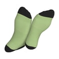 thumbnail image 5 of Bingfone Compression Socks for Women and Men Long Socks for Running Athletic Cycling Nurse- Green Gingham, 5 of 7