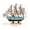 Blue, variant on Clearance Under $10 Wooden Sailboat Model Home Desktop Decoration Ornaments With Lights Blue