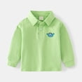 thumbnail image 2 of Byoo Toddler Boys Long Sleeve Polo Shirt Turn Down Collar Comfortable Soft T-Shirt for Kids, 2 of 3