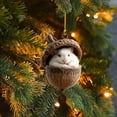 thumbnail image 6 of Forest Animal Acorn Ornaments, Animal Christmas Ornament, 2026 New Pine Cone Animal Decoration, Woodland Creature Hanging Ornament, 2D Acrylic Animal Christmas Tree Pendant, Xmas Gift, 6 of 7
