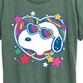 thumbnail image 3 of Peanuts - Snoopy Groovy Heart - Women's Short Sleeve Graphic T-Shirt, 3 of 6